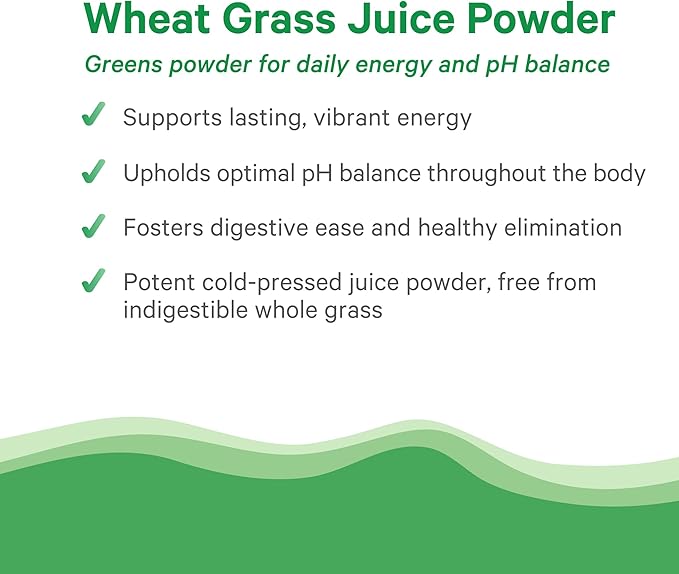 PURE SYNERGY Organic Wheat Grass Juice Powder | Chlorophyll-Rich Green Juice Powder | Raw Organic USA Wheat Grass | for Energy, Alkaline Balance, and Digestion Support (5.3 oz.)