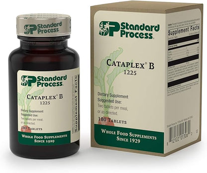 Standard Process Inc. Cataplex B - Whole Food Formula with Niacin, Vitamin B6, Thiamine, and Inositol for Heart Health, Metabolism, and Cholesterol Maintenance - 180 Tablets