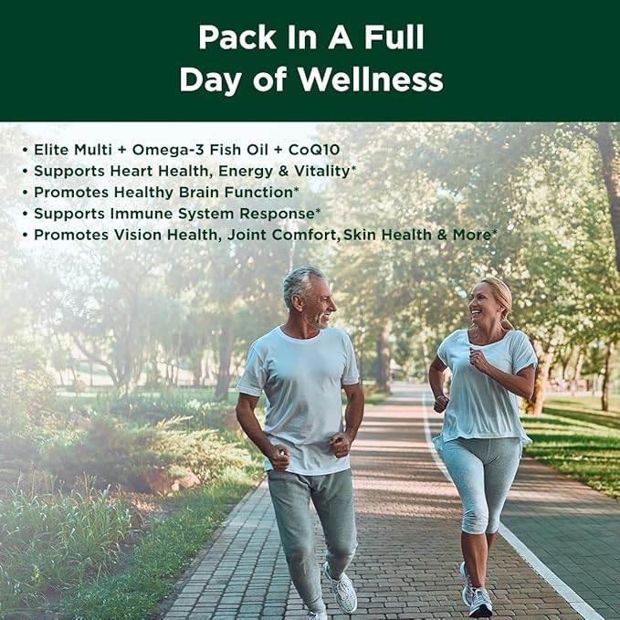 Purity Products Purity Pack (Elite Multi + Fish Oil + COQ10) - 1280mg of EPA + DHA + Omega-3's from Ultra Pure Fish Oil - Power Packed with Vitamins, Minerals, Super Fruits & More - 30 to-Go Packets