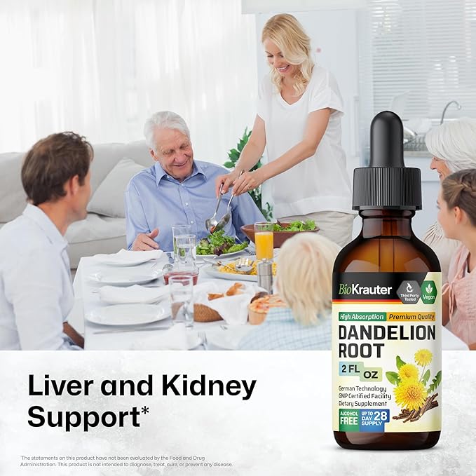 BIO KRAUTER Cayenne Pepper Tincture 4 Fl. Oz. & Dandelion Tincture 2 Fl. Oz.