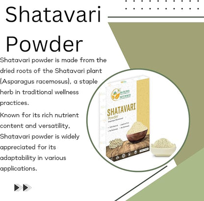 Shatavari Powder Natural Asparagus Racemosus for Lactation Breastfeeding Shatavri Satawar Kalpa Kalp India Improves Lactation | Rejuvenates Stamina | 5.3 oz / 150 GMS