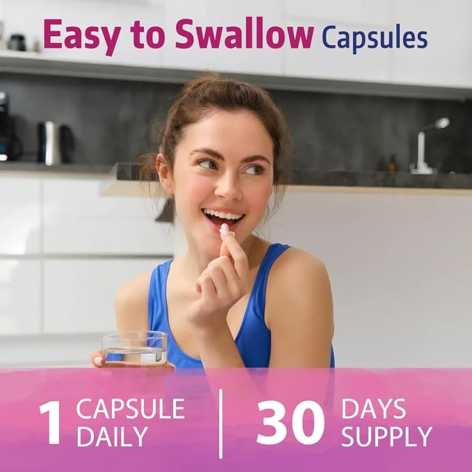 Bonawell Probiotics for Women 100B, with Prebiotics, Digestive Enzymes & Organic Cranberry for Female Vaginal Health, Digestion & Immunity, Shelf-Stable, Delayed-Release, 30 Veggie Caps