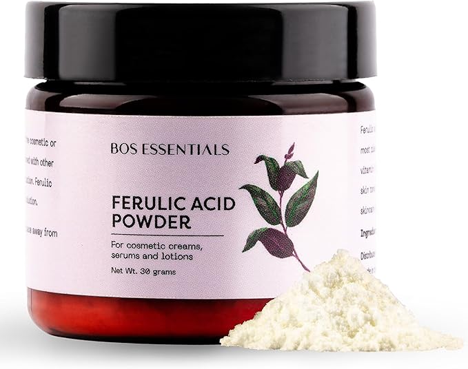 Pure Ferulic Acid Powder | Stabilizes Vitamin C | for use in DIY Creams and serums