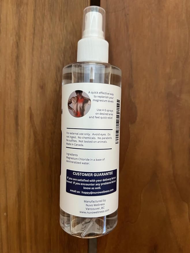 Magnesium Oil Spray - Unscented Regular Strength - 2 x 8oz - Huile de Magnésium - Product of Canada 237 ml x 2