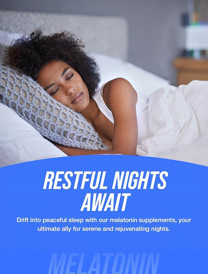 BulkSupplements.com Melatonin 10 mg Softgels - Melatonin for Adults, Sleep Supplement - 10mg Melatonin per Serving, Gluten Free, 1 Softgel per Serving, 120 Count (Pack of 1)