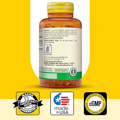 MASON NATURAL Vitamin D3 2,000 IU Ultra Strength, Supports Bone Density, Strength & Immune Health, 300 Softgels