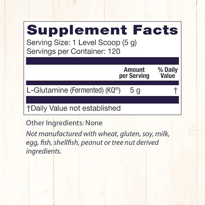 Healthy Origins L-Glutamine (American-Made, Non-GMO, Gluten Free, Muscle Support, Immune Support), 21.2 Ounce