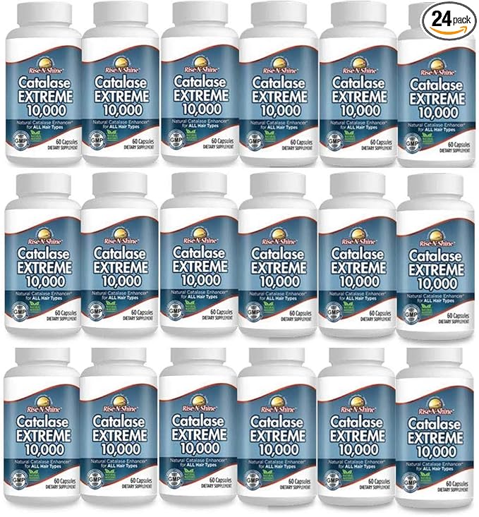 Catalase Extreme Supplement 10,000 with Saw Palmetto, Biotin, Fo-Ti, PABA - Hair Supplements for Strong Hair - 1440 Capsules - Pack of 24 (24-Month Supply)