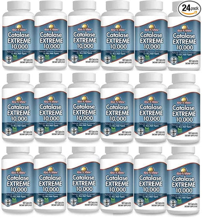 Catalase Extreme Supplement 10,000 with Saw Palmetto, Biotin, Fo-Ti, PABA - Hair Supplements for Strong Hair - 1440 Capsules - Pack of 24 (24-Month Supply)