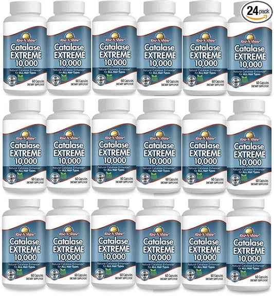 Catalase Extreme Supplement 10,000 with Saw Palmetto, Biotin, Fo-Ti, PABA - Hair Supplements for Strong Hair - 1440 Capsules - Pack of 24 (24-Month Supply)