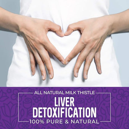 Herbaila Milk Thistle Seeds, 1 lb. Silymarin Milk Thistle Tea, Bulk Milk Thistle Herb Whole Seeds, Pure Milk Thistle Bulk, Whole Milk Thistle Seeds, All Natural, Gluten Free, Non-GMO. 1 Pound.