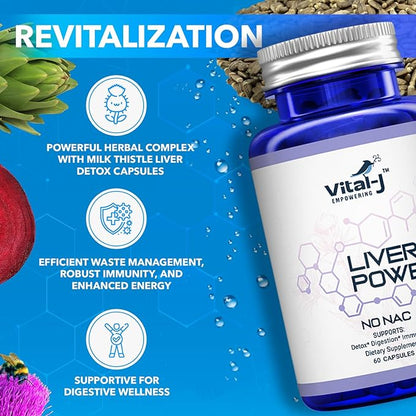 21-in-1 Liver Support Supplement, Liver Cleanse Detox & Repair - W/Milk Thistle, Zinc, Beetroot & Artichoke, Choline & Dandelion Root for Digestion & Immunity - 60 Capsules