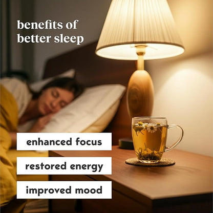 Moment Sleep Tea (Shark Tank) | Vanilla Chamomile | Melatonin Alternative | 0 Sugar | Low Calorie | 0 Caffeine | Mushroom Drink | Adaptogens, Reishi, GABA, Magnesium, Chamomile | Keto | 15 Servings