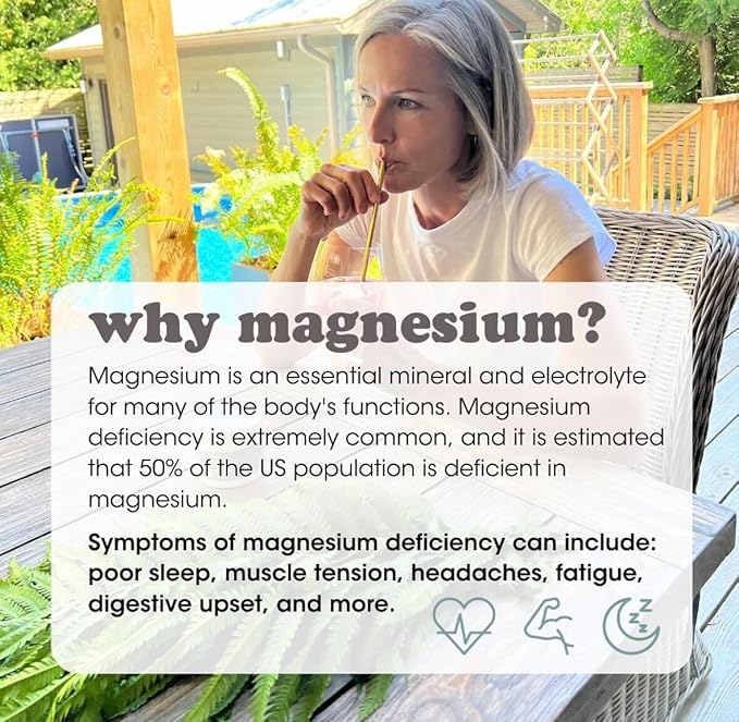 Fringe Triple Magnesium Mix Powder, Magnesium Glycinate, Orotate, & Malate, Unflavored, Clean Formula, Mix Into Anything, 30 Servings
