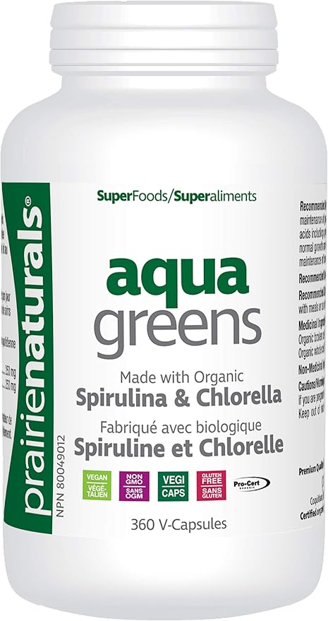 Organic Aqua Greens V Caps, 360 Count