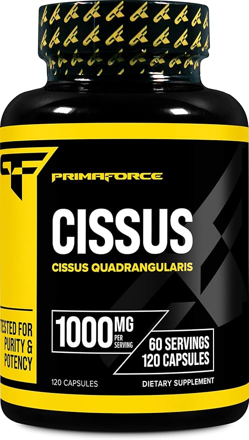 Primaforce Cissus Quadrangularis Extract, 120 Capsules, 1000mg per Serving - Gluten Free, Non-GMO