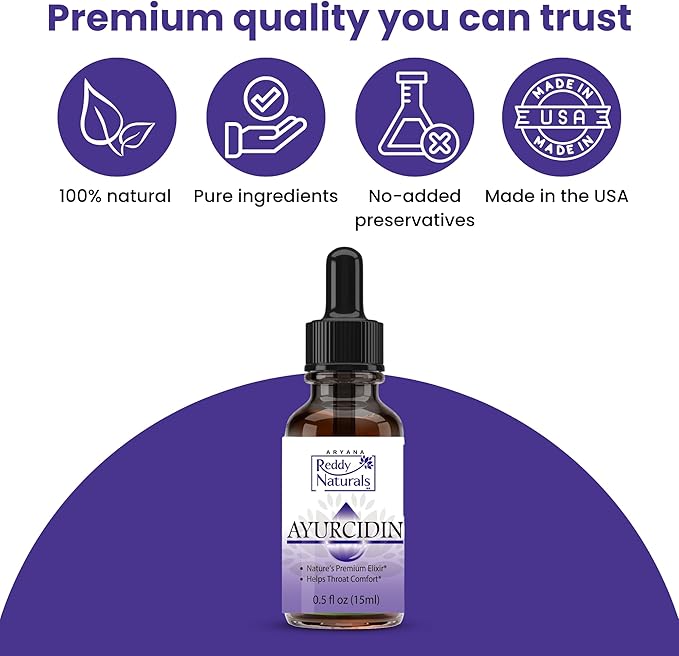Reddy Naturals Ayurcidin Oil – Organic Essential Blend with Cinnamon, Clove, Black Seed & Vitamin E – Natural Aromatic Wellness Formula – 0.5 fl oz
