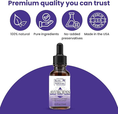 Reddy Naturals Ayurcidin Oil – Organic Essential Blend with Cinnamon, Clove, Black Seed & Vitamin E – Natural Aromatic Wellness Formula – 0.5 fl oz