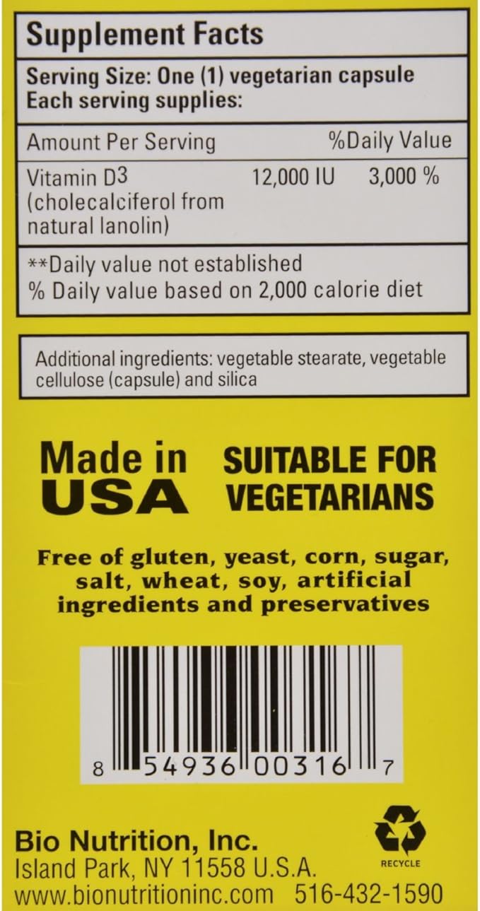 Vitamin D3 12000 IU - 50 VGC