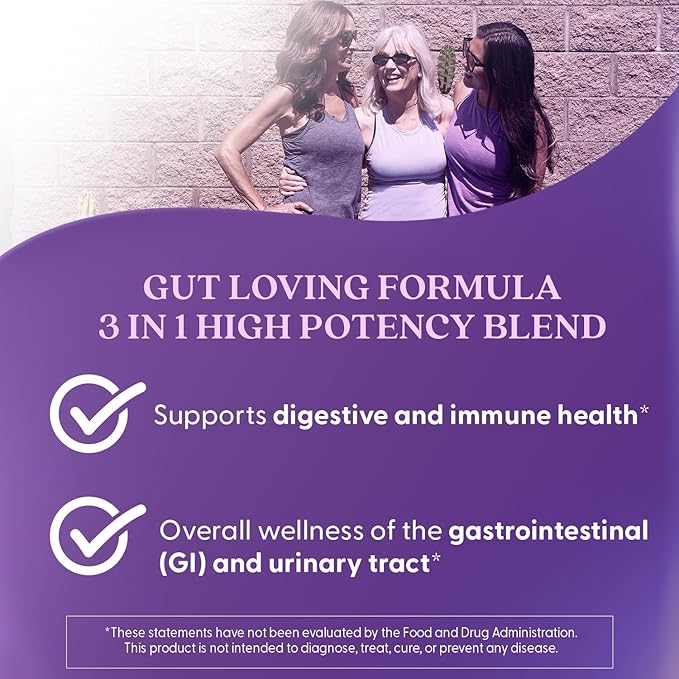 Doctor's BEST Womens Digestive Probiotic Prebiotic with Cranberry and PreforPro (4 Billion CFU), Supports Urinary Tract, Non-GMO, Vegan 30 Veggie Caps