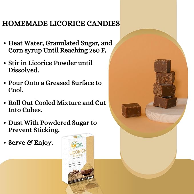 Licorice Root Powder Natural – Mulethi (Yastimadu) Powder (Glycyrrhiza Glabra) for Skin Care, Herbal Tea, Digestive Support & Wellness – 2 oz