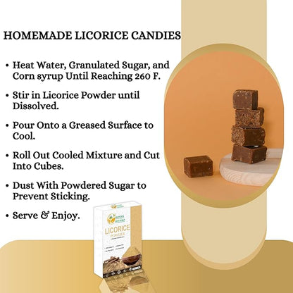 Licorice Root Powder Natural – Mulethi (Yastimadu) Powder (Glycyrrhiza Glabra) for Skin Care, Herbal Tea, Digestive Support & Wellness – 2 oz