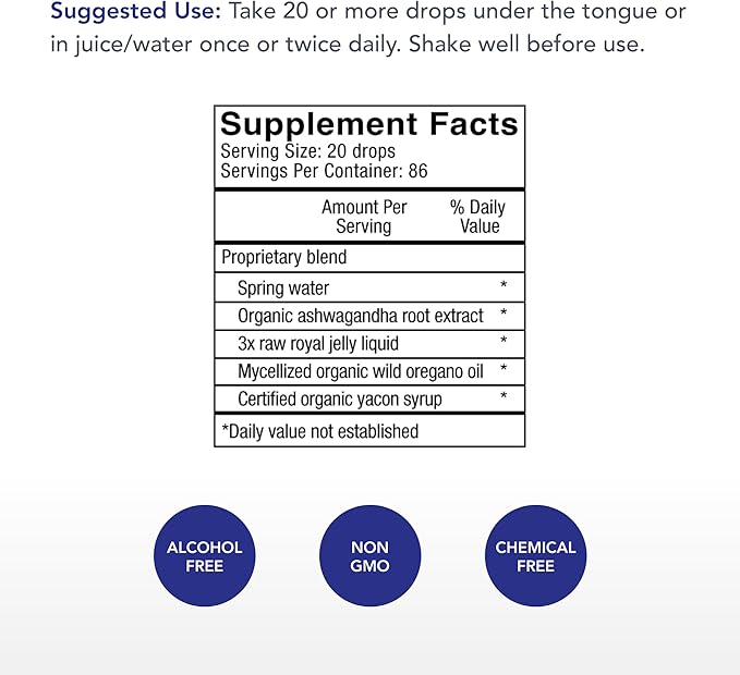 Physician's Strength AshwaPower - 2 fl oz - Wild Ashwagandha Root Extract - Supports Overall Health & Energy - 86 Servings