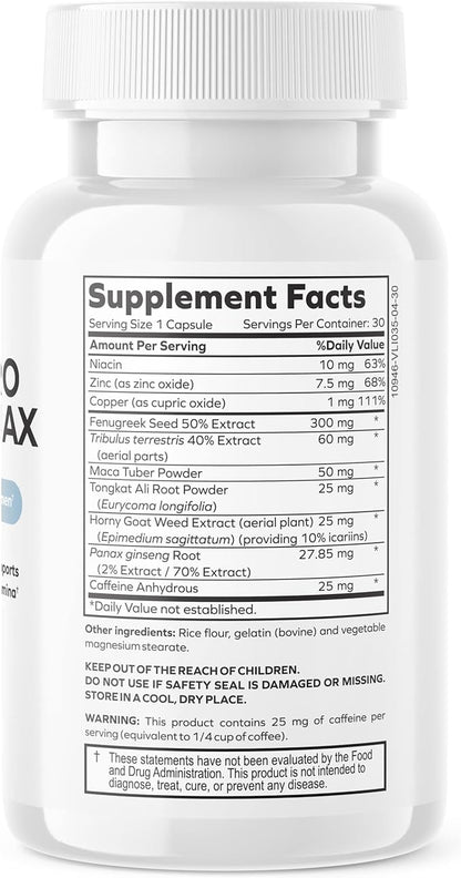 Testpro Testosterone Support Ultra for Men with Fenugreek, Tribulus & Maca