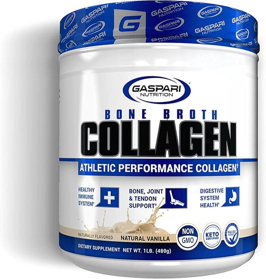 Bone Broth Athletic Performance Collagen Natural Vanilla (1 Lbs. / 30 Servings)