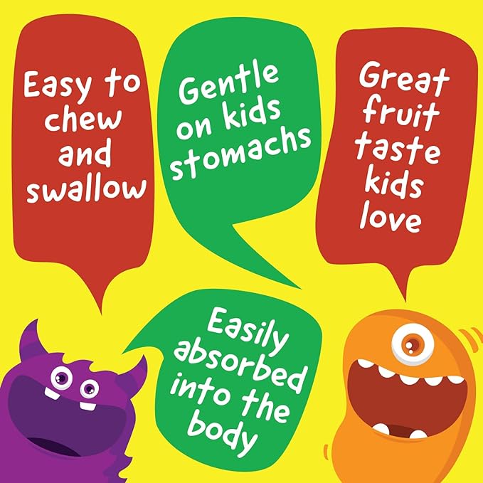 Kids Zinc 15mg Chewables + Iron 10mg + Vitamin C Chewables Bundle