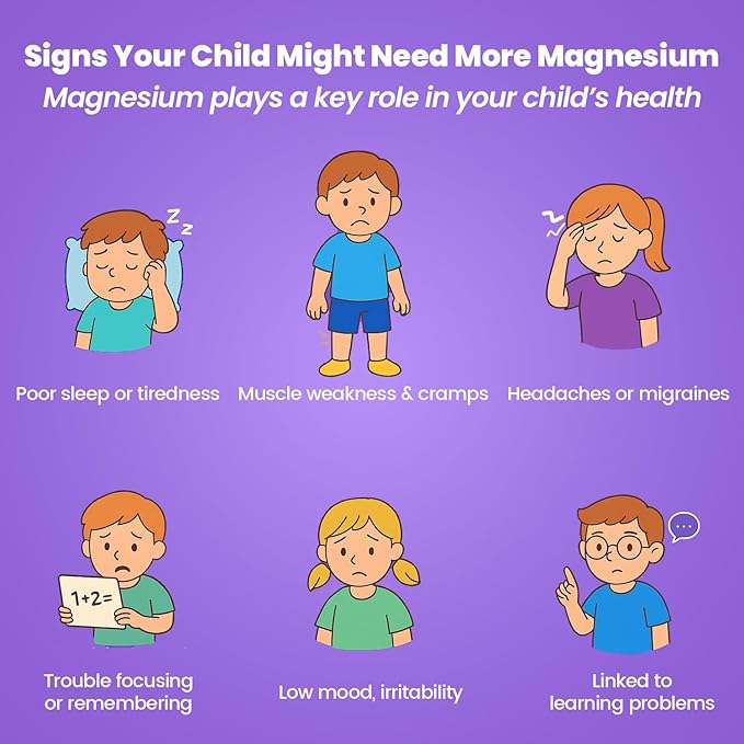 Magnesium Lotion for Kids Sleep: Gentle Lavender Formula with Vitamins D3, K2 & B6 – Nourishing Cream for Sensitive Skin, Safe for Babies & Perfect for Daily Use