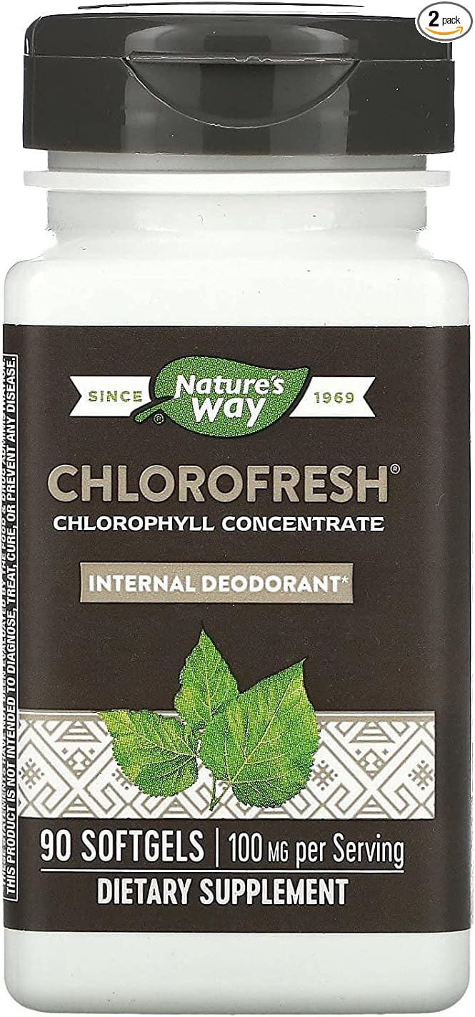 Pack of 2 x Nature's Way Chlorofresh - 90 Softgels