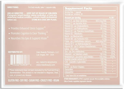 Her Daily Multi 60-Day Wellness System - Women's Multivitamin Bottle + Eco-Friendly Refill Pack - Vegan Formula for Energy, Mental Clarity & Eye Health