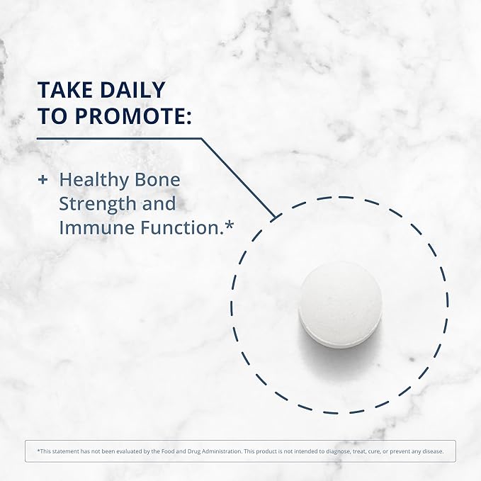 Metagenics Vitamin D3 1000 - Vitamin D Supplement - Bone Density & Immune Support* - Tooth Integrity* - Non-GMO & Gluten Free - 120 Tablets