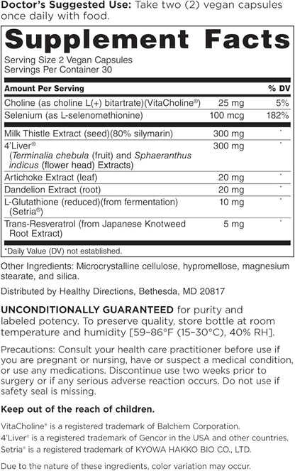 DOCTORS' PREFERRED Liver Defense with Milk Thistle | 60 Capsules