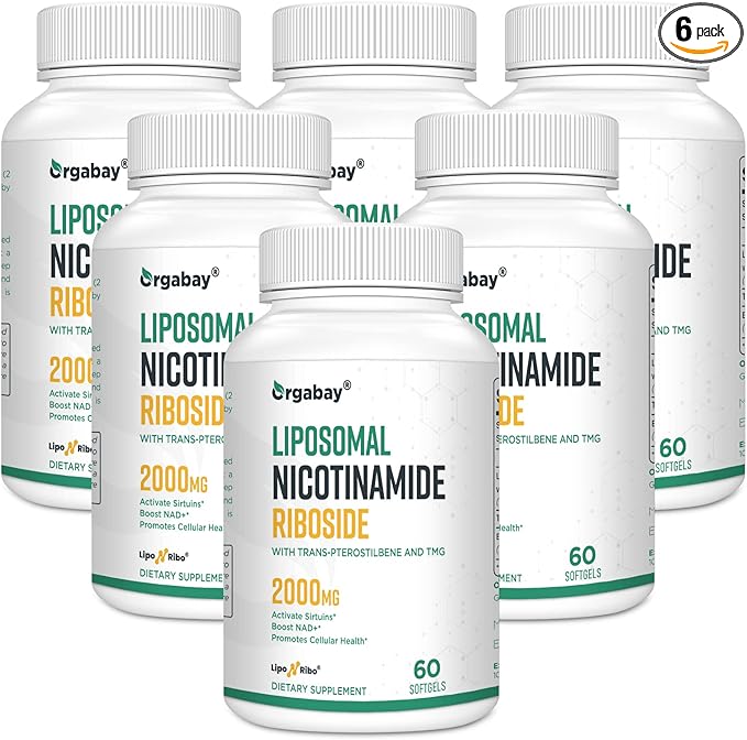 Liposomal Nicotinamide Riboside 2000 MG with TMG and Pterostilbene, Boosting NAD+, Support Healthy Aging, 360 Count