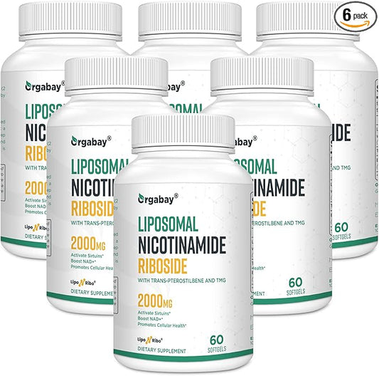 Liposomal Nicotinamide Riboside 2000 MG with TMG and Pterostilbene, Boosting NAD+, Support Healthy Aging, 360 Count
