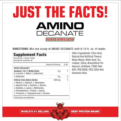 Muscle Meds Amino Decanate, Watermelon, 13.3 Oz