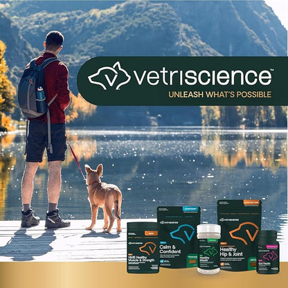 VetriScience Extra Strength Gut Health Probiotic & Prebiotic Digestive Supplements for Dogs & Cats, Gas & Diarrhea & Immune Support, Easy-Open Capsules, 120 Count - New Look
