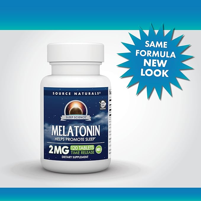 Source Naturals Time Released Melatonin 2 mg - 120 Time Release Tablets