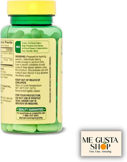 Spring Valley Vitamin K2 90mcg + D3 125mcg 90 Count Vegetarian Capsule inclued Pills Organizer