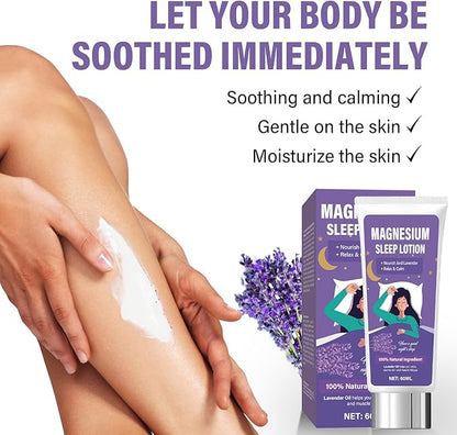 Magnesium Lotion for Sleep & Muscle Relief, Adults & Kids Nighttime Magnesium Cream, Promotes Sleep and Support for Relaxation & Calm