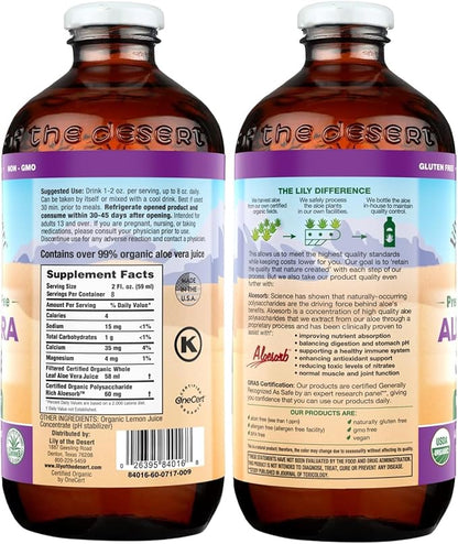 Lily Of The Desert Aloe Vera Juice, Preservative Free, Inner Fillet, 16 Fl oz