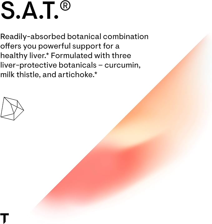 THORNE S.A.T. - Milk Thistle Complex with Silymarin, Artichoke, and Turmeric Extracts for Liver Support* - Soy, Gluten & Dairy Free - 60 Capsules