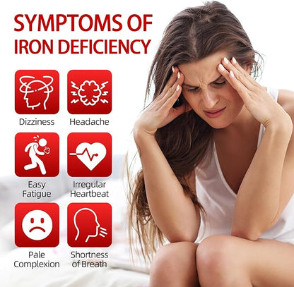 Iron Deficiency Test Kit for Home Use, Rapid & Accurate Anemia Test Kit for Adults & Children, Easy to Use & Read, 1 Test