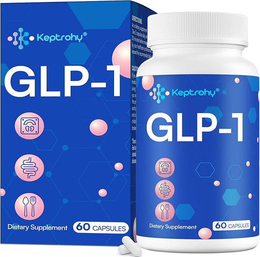 GLP-1 Supplement | GLP1 Support for Women & Men, Support GLP-1 Naturally, GLP 1 Supplement for Immune, Energy, Digestion, Gut & Overall Health | Daily Support GLP1 Levels - 60 Capsules