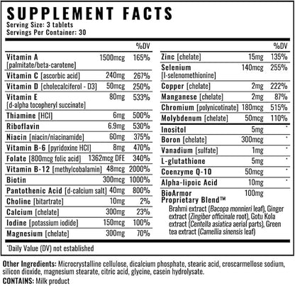 Wilderness Athlete - High Performance Multi Vitamin | Daily Multivitamin for Men & Women - Adult Vitamins Supplement with Chromium and Vanadium - Men's & Women's Multivitamin