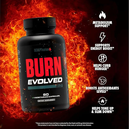 Sculpt Nation by V Shred Burn Evolved 2.0 and BCAA Powder Fruit Punch Bundle