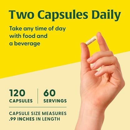 MegaFood Magnesium 300 mg - Highly Absorbable Blend of Magnesium Glycinate, Citrate & Malate to Help Support Heart, Nerve Health & Relaxation - 120 Capsules (60 Servings)