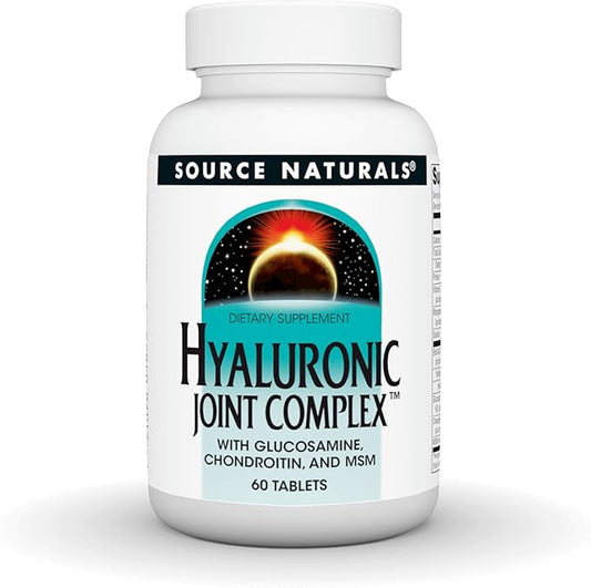 Source Naturals Hyaluronic Joint Complex with Glucosamine, Chondroitin & MSM Extra Strength - 60 Tablets